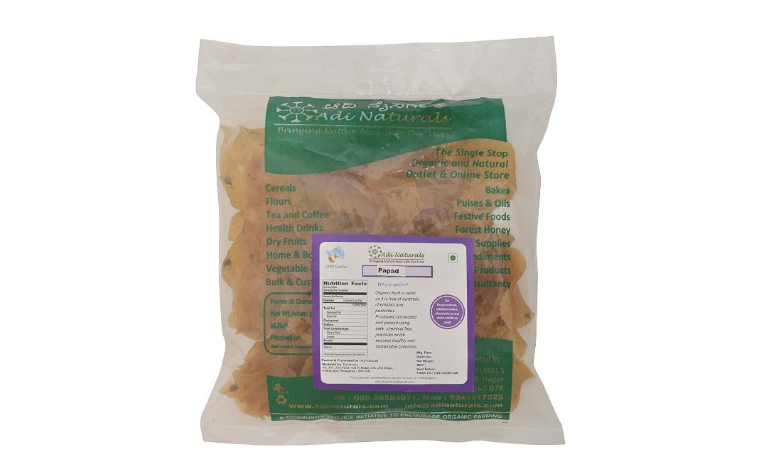 Adi Naturals Papad    Pack  200 grams
